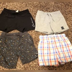 Bundle of 4 shorts, one of them swimming shorts
